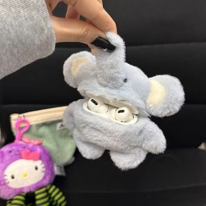 For Blue Elephant AirPods Case - Cute Protective Cover Compatible with AirPods 1/2/Pro/3/4 Wireless Bluetooth Earbuds Case 3D Design for Girls & Kids