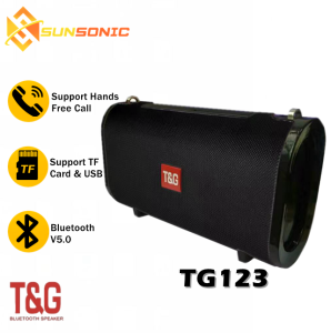 T&G TG123 Portable HiFi Wireless Stereo Bluetooth Speaker with Shoulder Strap