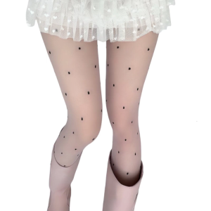 Pháp phong cách xuyên thấu pantyhose cho phụ nữ họa tiết chấm bi mỏng Sheer lụa Vớ Nhiều Màu vớ xà cạp Hàng dệt kim