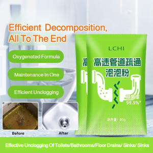 💕Multi-Function💕High-Speed Pipe Dredging Bubble Powder Toilet Kitchen Sewer Fast-Clear Anti-Blocking 5 Seconds Effective Solvent Deodorant