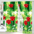 HTC 6PCS Christmas Curtain for Window Big Size Curtain Sale 100cm X 210cm Christmas Decor Christmas Kurtina Living Room Curtain Bedroom Curtain【Ship Today】. 