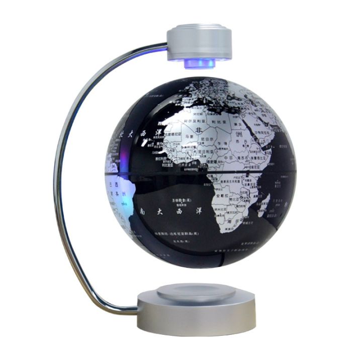 8 Inch Maglev Globe Self Rotating World Maps English Levitating Globus ...