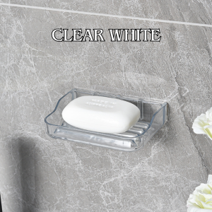 Elegant Wall-Mounted Soap Holder with Easy Drain Line Space-Saving Bathroom Organizer