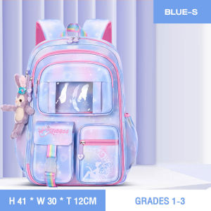 AMILA balo nữ đi học balo nữ đi học cấp 2 Cặp Học Sinh Sinh Viên Bé Gái Công Chúa Cặp Sách Vải Không Thấm Nước Cặp Sách Ba Lô Đeo Vai Hai Bên cặp đi học nữ cặp đi học ba lô học sinh