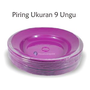 12 pcs Piring plastik/ Piring makan plastik/ Piring murah (PIRING 9 TANAYA)