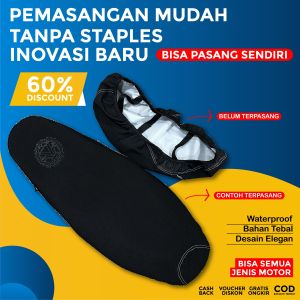Sarung Jok Motor Amplas Calidus / Cover Jok Motor Anti Air Langsung Pakai Kreket Lokalbrand 2