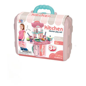 ĐỒ CHƠI - 008-971A - Bộ Đồ Chơi Va Li Nhà Bếp - Đồ Chơi Nấu Ăn Mini (KT 27.2x10.3x21.8)