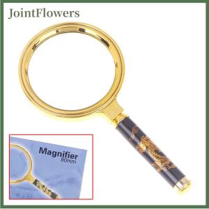 JointFlowers 1 Piece 60 70 80mm Magnifying 6X 7X 8X Handheld Magnifier With Handle For Home Learning Reading And Fault Finding