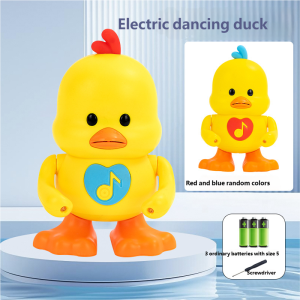 Orzbow Dancing little yellow duck Baby Comfort Toy ABS Electric Newborn Soothing Toy with Music and Light Emission