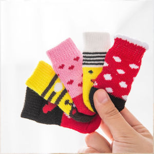 เสื้อแมว ถูกแต่ง พื้นด้านล่าง เสื้อผ้าสัตว์เลี้ยง ถุงเท้าแมว ถูกถูกแทง พื้นซอสได้