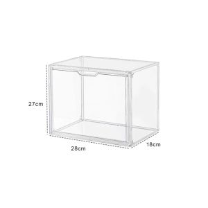 Transparent Magnetic Storage Box Handbag Storage Box Books Storage Box Doll Durable Stackable Box Perfume Boxarent 包包折叠收纳盒