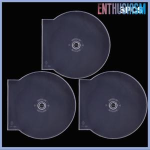 【Enthusiasm】🌟🌟【Hot Sale】🎈 1 3PCS Transparent Plastic Single Piece Round Disc Case CD Case Thickened CD DVD Disc Box Disc Case Storage Box