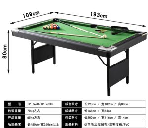 Billiard Table American Billiard Table 6 feet Indoor Folding Billiard Table Free Of Installation Billiard Table