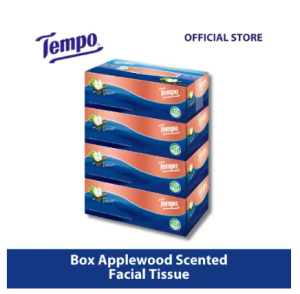 Tempo Box Applewood Scented Facial Tissue (3-Ply 4 Boxes x 86 Sheets)