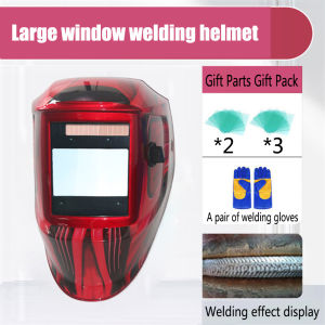 Large field of view true color solar automatic darkening welding helmet 4 Adc sensors wide shade 4/5-9/9-13 welding mask for TIG MIG ARC grinding plasma free accessories welding gloves