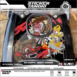 STICKER STIKER TANGKI BENSIN MOTOR SCOOPY 2017-2020 STICKER TENGKI MOTOR HONDA SCOOPY FI NEW MOTIF