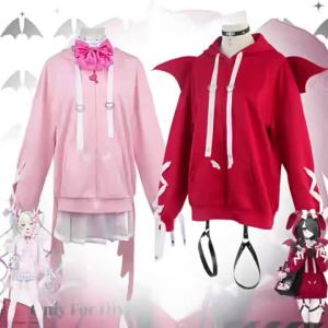 The female streamer is heavily dependent cos Tangtang Super Sweet Sauce Hoodie Set cosplay Game Costume