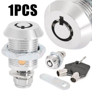 EASYTREND 16/20/25/30 มม. ฮาร์ดแวร์ ท่อ DIY ตู้เก็บเอกสาร ตู้เซฟ ประตู กระบอก ตู้ล็อกเกอร์ 2 คีย์ ฮาร์ดแวร์ ล็อค ล็อคกล้อง