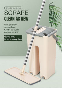 Alex Original Mop 360 Spin Free Hand Self Wash Lazy Floor Squeeze Dry Flat Mops Bucket With Map Cloth A Set Smart Net For Tornado Pad Cleaning Broom Home Use Dustpan Cleaner Clean Complete Polisher Squeezed Dryer Tools On Sale Wet And Squeezer 2 In1