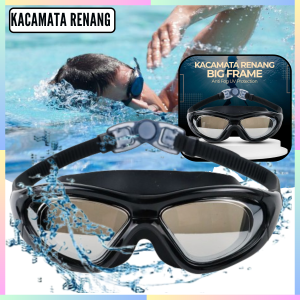 FAST DELIVERY RUIHE Kacamata Renang Big Frame Anti Fog UV Protection Anti Masuk Air dan Anti Kabut