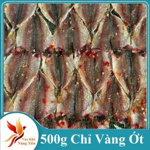 1kg Khô Cá Chỉ Vàng Tẩm Ớt Ngọt Cay Con To Rứt Xương Thịt Nhiều Nướng Thơm - VỰA KHÔ NÀNG TIÊN