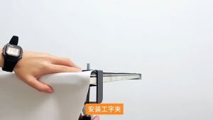 Desktop LED Video Light Half-moon Shaped Fill Light 3000K-6000K Dimmable with C-Clamp Desk Mount Metal Light Stand for Beauty Salon Makeup Live Streaming Bedside Light Lamp Holder Folding LED Light Nail Fill Light