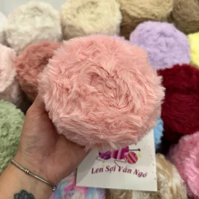 Len lông thỏ 100g siêu mềm mịn đan móc thú bông - Tada craft