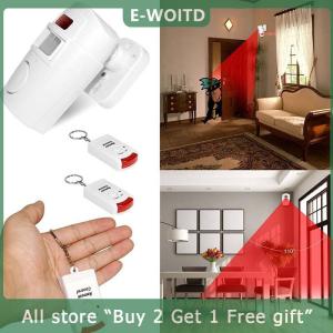 [COD] E-WOITD FUYU Wireless Pir Motion Sensor Alarm + 2 Remote Controls Shed Home Garage Caravan