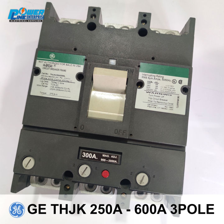 GE THJK 250A -400A 3 pole Circuit Breaker | Lazada PH