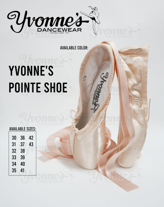 Yvonnes Pointe Shoe Yvonne'S Satin Pointe Shoes Pink Pointed Toe