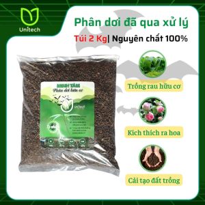 Phân dơi Minh Tâm túi 2Kg | Nguyên chất 100% đã sấy khô và xử lý bằng tia cực tím