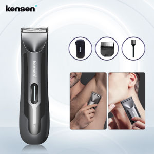 Kensen Body Hair Trimmer For Men Private Hair Shaver Electric Groomer Waterproof Hair Trimmer With LED Lighting Body Grooming S10
