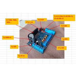 Mạch Khuếch Đại Âm Thanh 4 Kênh DC12-14.5V TDA7854 4X47W