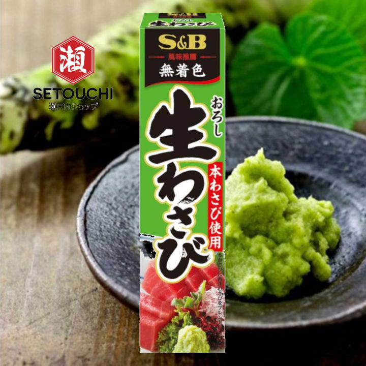 S&B Oroshi Nama Wasabi in Tube (No color Added) 43g 無着色おろし生わさび Lazada