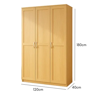 Furniture Direct LOWES 4 Louver Shutter Door 2 Drawers Wardrobe-White+Oak