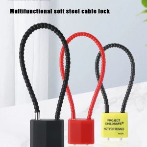 ASDOME Multifunctional Cable Lock Flexible Soft Suitcase Lock Lightweight Alloy Steel Padlock File Cabinet