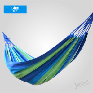 Outdoor Rainbow Canvas Fabric Camping Striped Canvas Hammock Kanvas Berkhemah Hammock Endui Buaian Gantung Tidur 帆布露营吊床
