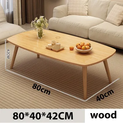 Cloud Coffee Table Mango Meja Double Layered Sofa Table Tea Table Elliptical Corner Rental House Simple Table ruang tamu mini Kecil 云朵茶几