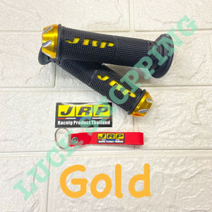 JRP Universal Handle Grip 1Pair For Motorcycle F ree Keychain Stickers Motorcycle NonSlip Rubber Avaiable Alloy Bar End