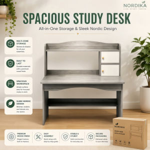 Desk with Bookshelf Storage Student Study Desk Home Desktop Computer Desk Bedroom Simple Office Desk