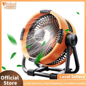 Multi-Function Portable Fan with LED Light and 20000mAh Battery for Camping and Emergency Power Supply