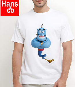 Kaos Pria Gambar 3D Premium Aladin Jin Katun 24s H0115 By Hans & Co