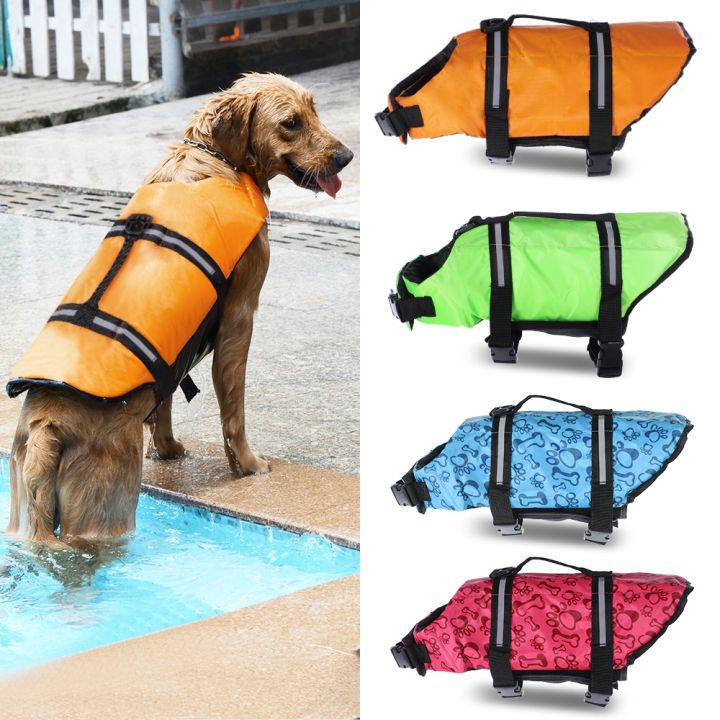 Dog Life Jacket Vests Outdoor Pet Dog Cloth Float Puppy Rescue Swimming