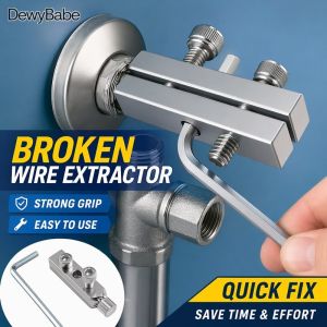 Tap Extractor Screw Remover Thread Repair Tool Set Faucet Angle Valve Maintenance Home Plumbing Durable