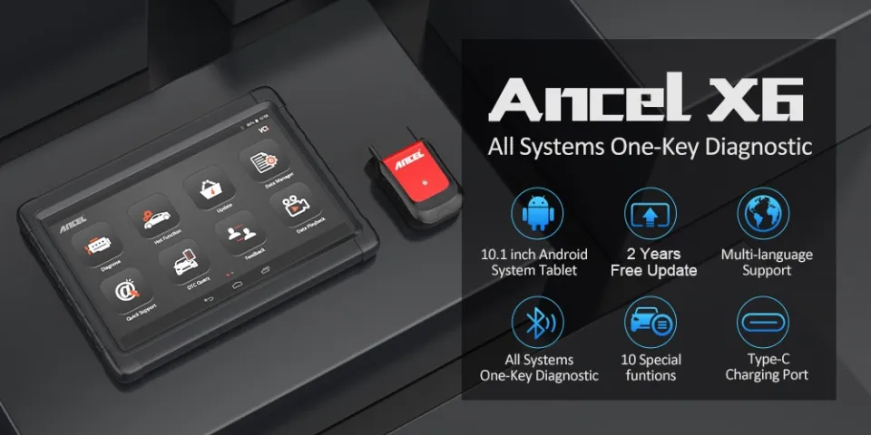 Ancel X6 連なり 診断機 OBD診断機 全機能