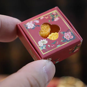 QUANSEN Miniature Toy Simulation Moon Cake Plastic Dollhouse Food Dollhouse Miniature Mooncake Play House Food Model