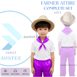 LAM Austee Factory Farmer Costume Katipunero Attire Farmer Traditional Set