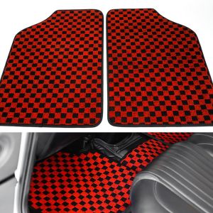 5PCs SET PERODUA BEZZA Thailand Checkmate Dice Car Carpet Floor Mat