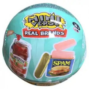 MGAs Miniverse Real Brands Vending Machine Refillable CollectibleFood Dispenser Toy with Credit Card 8+
