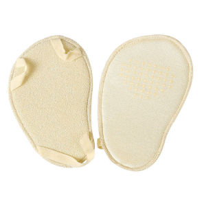 VTTO 1Pair Towel Bottom Two Fingersocks Female Super Shallow Mouth Invisible Half Palm Socks High Heels Foot Pad Socks Dispensing Anti-Skid